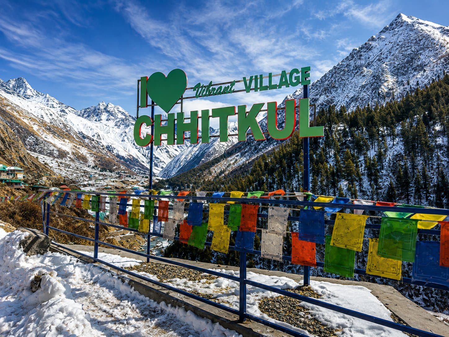 Chitkul village in Sangla Valley, Himachal Pradesh